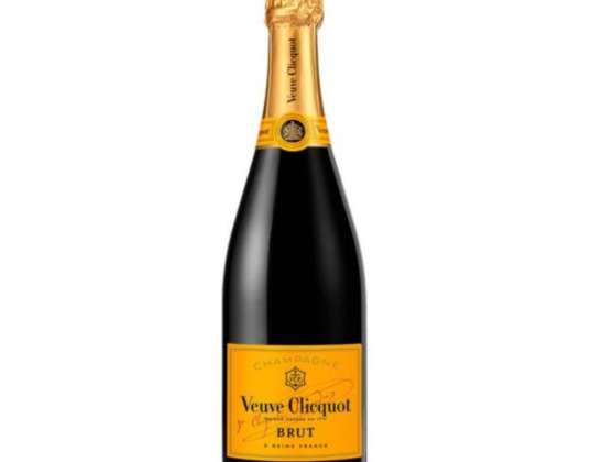 Veuve Clicquot Brut Champagne 0,75 litros 12º (R) 0,75 L - Alta Qualidade França, denominação AOC
