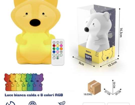 Touch &amp; Remote Control Dog Night Light - with Touch Function and Remote Control - Rechargeable - Baby Shower - Maternity Gift - Nursery - Birthday
