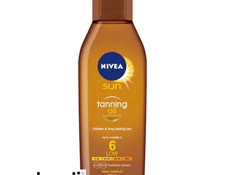 Huile pour le corps pour crème solaire Nivea Sun SPF 6, 200 ml
