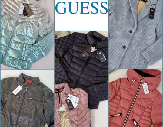 050078 Jacken Mix von Guess: Kurz- oder Langjacken, Halbmäntel, Trenchcoats, Lederjacken