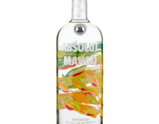 Vodka Absolut Mango 0,70 L 38° com Rosca, País: Suecia, Volume: 0,70 L