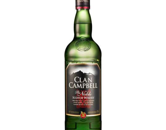 Clan Campbell Whisky 0.70 L 40° (R) - Importado da Escócia, Pack de 6 Unidades
