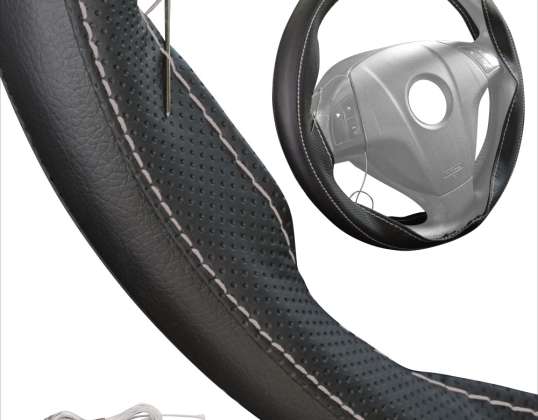 Steering wheel cover to lace up Sport Design Black 37-39 cm Steering wheel diameter 10.3 - 10.7 cm Width