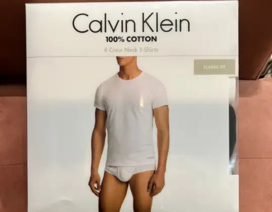 Calvin Klein CK - T-Shirts Masculinas 4packs. / 3pack!!  Roupa interior! Ofertas de ações! Super desconto de venda! Apresse-se !!