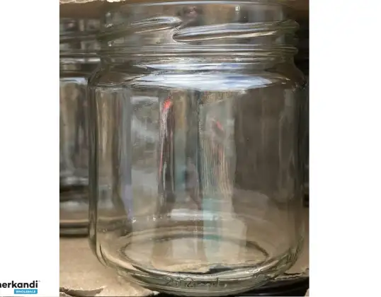 500 bucăți Vetropack borcane din sticlă, mărfuri pe paleți