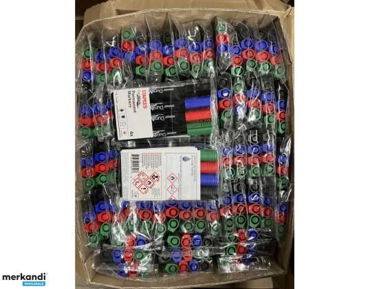 71 packs of 4 Staples Permanent Marker 4 Colours Stationery, Buy Remaining Stock Buy Wholesale Goods