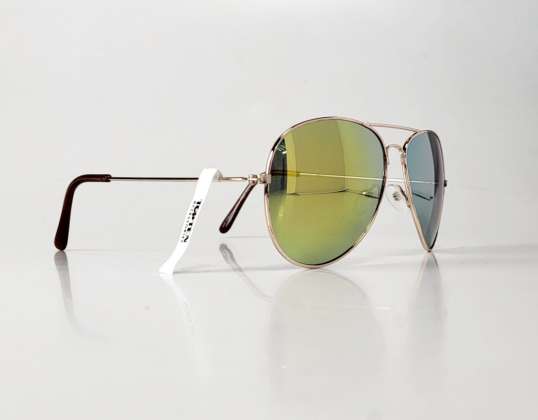 TopTen aviator sunglasses with yellow lenses SG130024GOLD