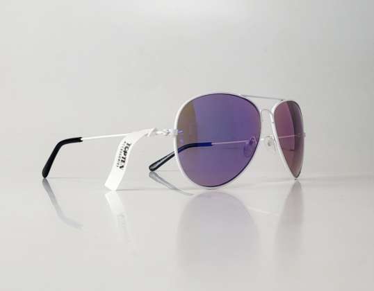 TopTen aviatoriaus akiniai nuo saulės su violetiniais/žaliais lęšiais SG130024GREEN