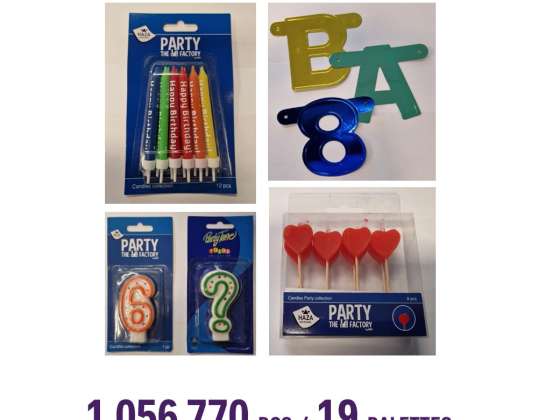 Various birthday decoration items at low prices