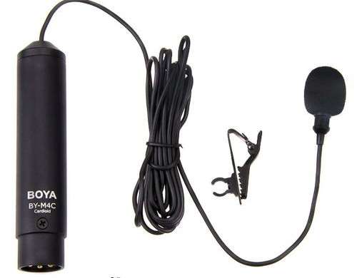 BOYA Mikrofon Kabelový Profesionální Klip Na Klopové kardioidní kondenzace