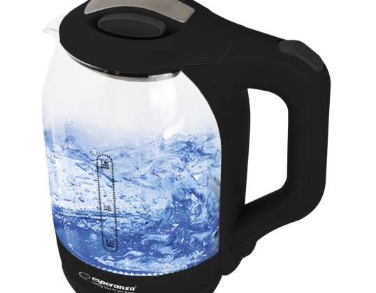 1.7L Cordless Electric Glass Kettle with LED Backlight