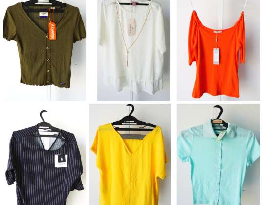 OUTLET MIX SUMMER SHIRTS/BLOUSES WITH SHORT SLEEVES &quot;A&quot; QUALITY
