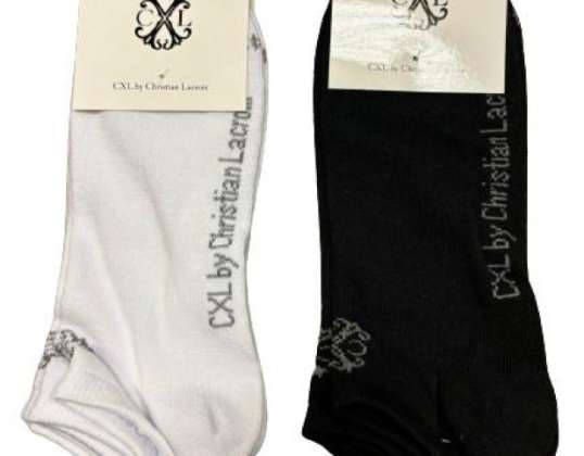 Moške nogavice CXL by Christian Lacroix bela, črna