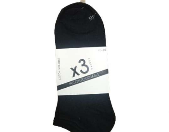 Men's socks, black, sizes 40-46