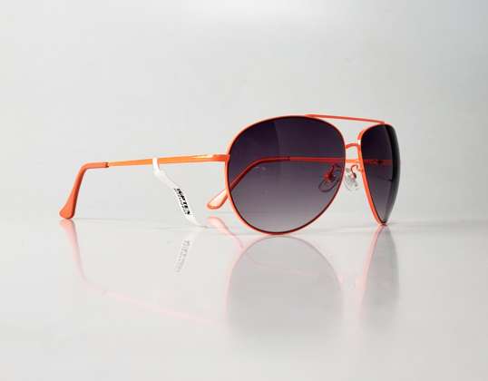 Neoninės oranžinės spalvos "TopTen" aviatoriaus akiniai nuo saulės SG14027UORANGE
