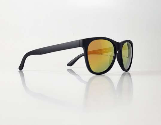 Schwarze TopTen Sonnenbrille mit verspiegelten Gläsern SG14036BLK