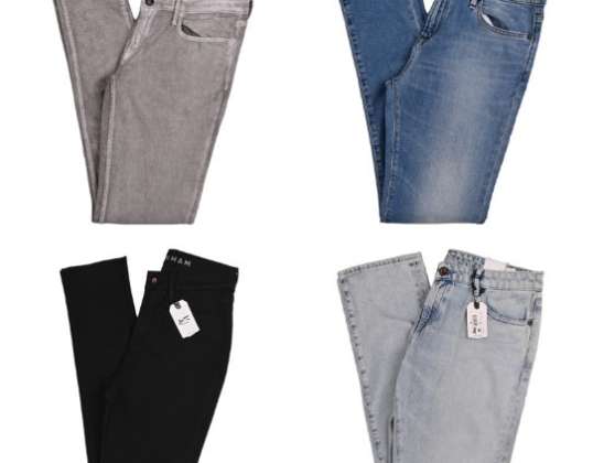 Visokokakovosten jeans DENHAM ŽENSKE KAVBOJKE Summer MQO 10 kosov (G15)