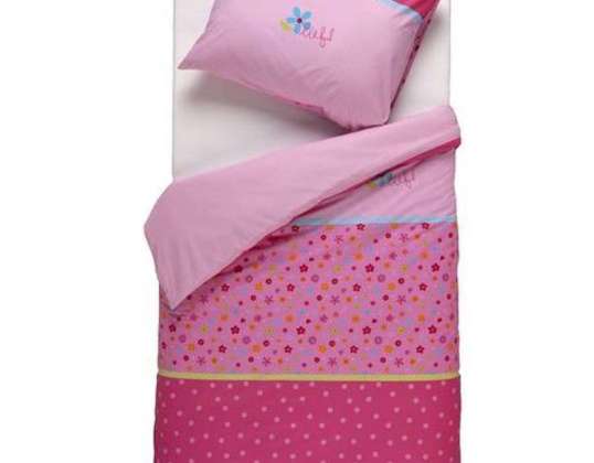 Lief! Stil života Ružičasti reverzibilni pokrivači za djevojčice 140x220cm
