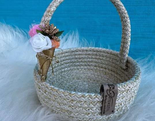 Decorative Basket, Easter Basket, Clasp Basket, Jewelry Basket, Gift Basket