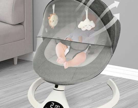 Baby cot with remote control melodies available in two shades sm545674