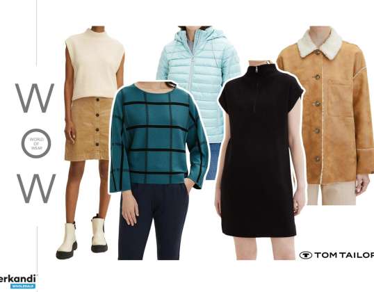 TOM TAILOR WOMEN AUTUMN/WINTER COLLECTION!  MANY MODELS. LARGE QUANTITY OF DRESSES AND KNITWEARS. VARIOUS SIZES