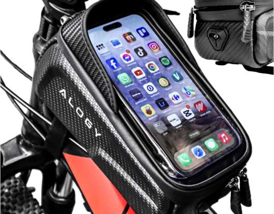 Kerékpár telefon táska 6.7 hüvelykes táska kerékpártartó keret kapacitás