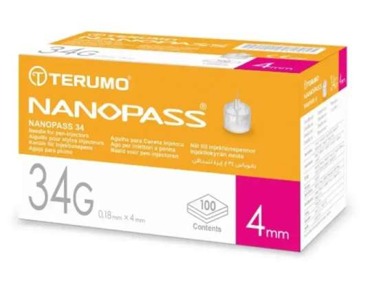 NANOPASS NEEDLE PEN G34 100PCS