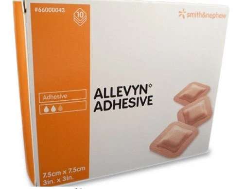 ALLEVYN ADHES 10X10CM 10PCS 599