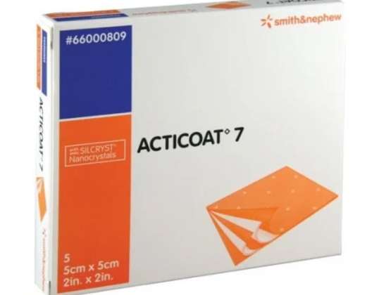 ACTICOAT 7 MED ARG 5X 5CM 5PCS