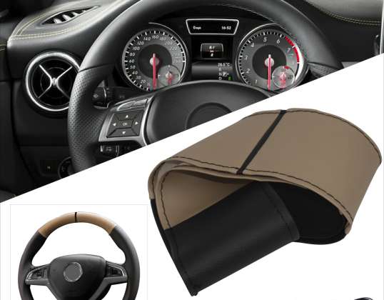 Steering wheel cover for lacing Special Design Steering Wheel Diameter ( Custom Made Order Possible or Special Design )