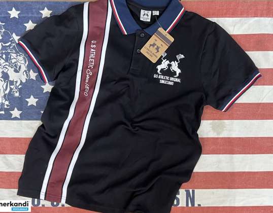 US-Poloshirt?? 100% Baumwolle für Herren - Athletic Club, Qualitätsbekleidung