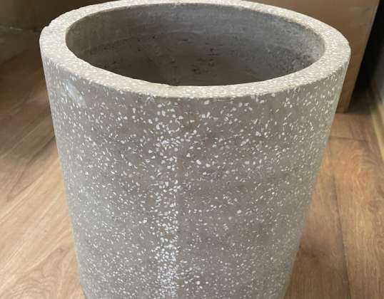 Versatile 4-in-1 Concrete Planter, Chair, Table, and Trash Can - Bulk Purchase