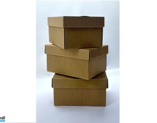 45 Pcs Pressel Packing Box with Lid Cardboard Packaging 23x17.5x12cm, Buy Wholesale Goods Remaining Stock Pallets
