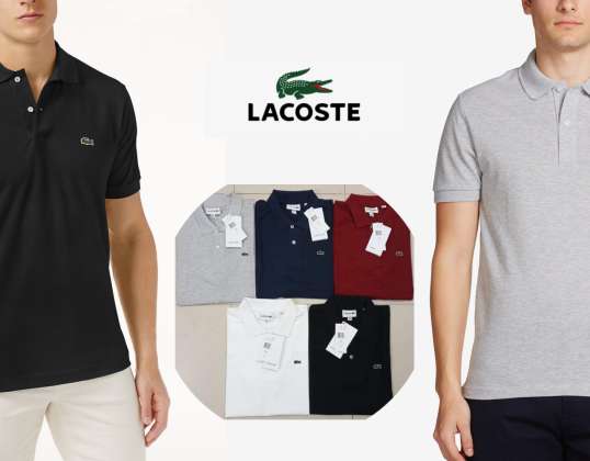 "Lacoste" polo marškinėliai trumpomis rankovėmis reguliariai tinka 5 spalvų ir 5 dydžių