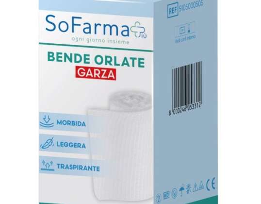 HEMMED BANDAGE 500X5 SF