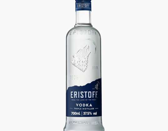 Wódka Eristoff 0,70 l 37,5º (R) Butelka 0,70 l Pochodzenie Gruzja, waga 1,56 kg