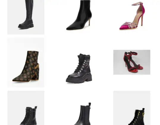 GUESS Footwear All Seasons Mix voor dames - enkellaarsjes, laarzen over de knie, stiletto's, sandalen, platte schoenen