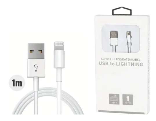 Câble de chargement rapide de 1 M Connexion USB vers Lightning Synchronisation rapide