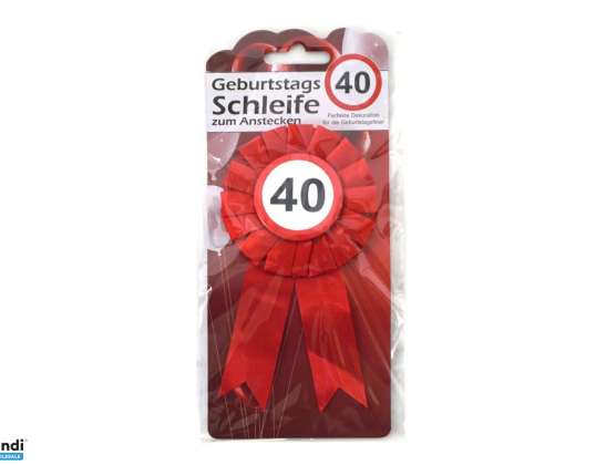 Anniversary Refill Set for Button Pin '40' Ideal for Special Birthdays