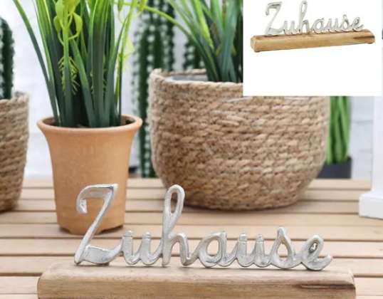 Small Home lettering on stand Approx. 10cm height Decoration for home