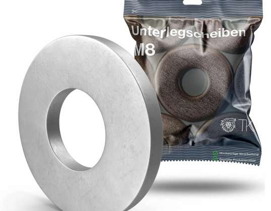 M8 Washers Stainless Steel &amp; Stainless Flat Lock Washers &amp; Body Washers for Bolts &amp; Nuts &amp; Threads