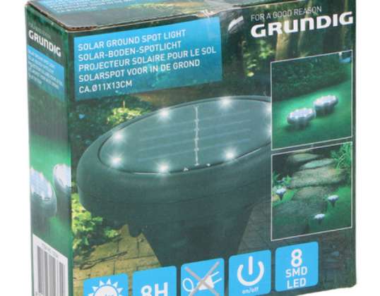 Solar Powered Garden Spotlight Outdoor Ground Lamp D11cm