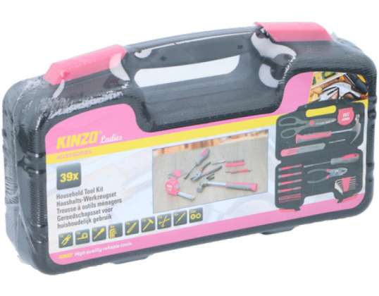 Juego de herramientas para el hogar ST de 39 piezas Kit esencial de reparación y mantenimiento del hogar
