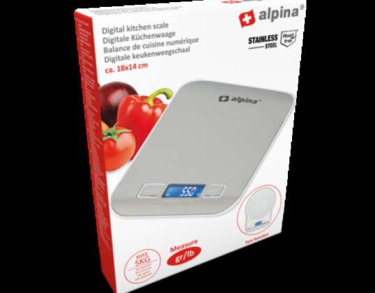 Digitale Küchenwaage 5kg   Präzise Waage für Kochen &amp; Backen   Elektronische Lebensmittelwaage