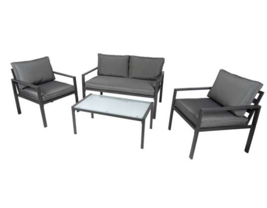 Milan 4 Piece Lounge Set Stylish and Comfortable Outdoor Furniture for Patio and Garden