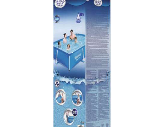 Piscină PVC 259 x 170 x 61 cm – piscină mare în aer liber pentru distracție de vară