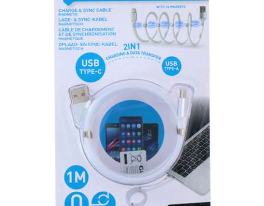 1m USB C kabel za punjenje i sinkronizaciju: kabel za prijenos podataka velike brzine i napajanje