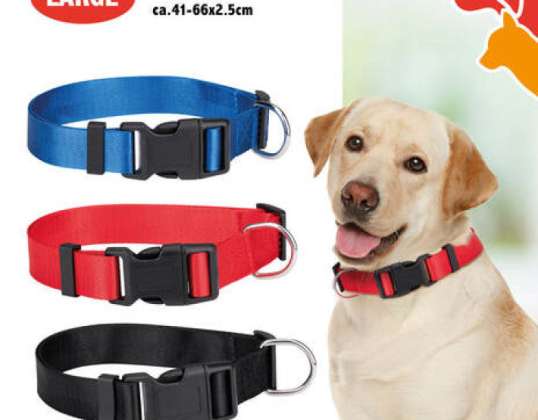 Heavy Duty Large Dog Collar 3as – Adjustable Comfortable Fit Robust Buckle
