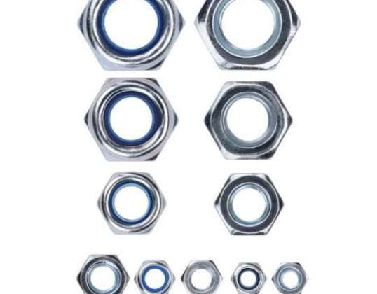 Versatile nut set: 163 pieces made of stainless steel Perfect for various applications and projects