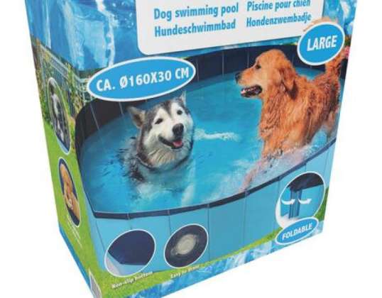 Ypač didelis šunų baseinas – tvirtas, sulankstomas irklavimo baseinas, lengvai įrengiamas